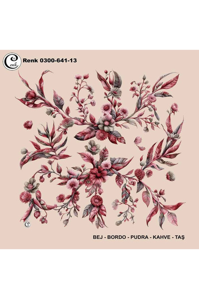 Cenk Desenli Oyalık Yazma - 0300-641