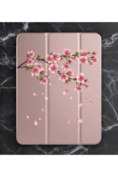 Cekuonline iPad Air 11 M2 M3 Çip 4. 5. 6. Nesil Kılıf Desenli Uyku Modlu Smar...
