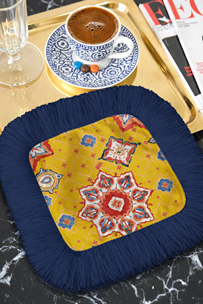 Evimde Bambaşka Ανατολίτικη πολυτελής διακοσμητική χαρτοπετσέτα με κρόσσια - ...