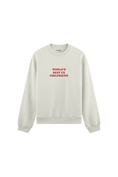 The Lucid Lab World’S Best Ex Girlfriend Oversize Sweatshirt - White