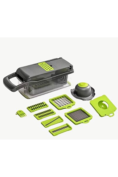 HUTUL AL JAZIRA Veggie Slicer 1 Set of 16-In-1 with 8 Blades and Filter For E...
