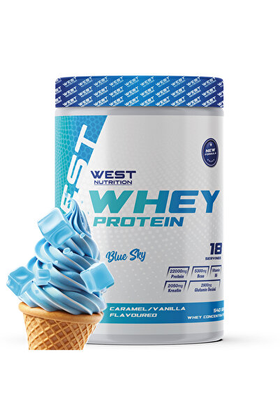 West Nutrition Whey Protein Powder 540 Gr 18 Servings Italian Caramel Flavored