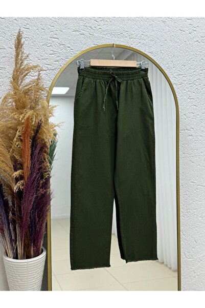 BENAHOLL Bemona Double Pocket Tasseled Gabardine Trousers-Ma5284 Green