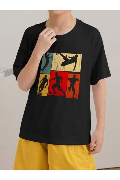 Velostra Children's Football Moves Printed Oversize Comfortable Daily Use Com...