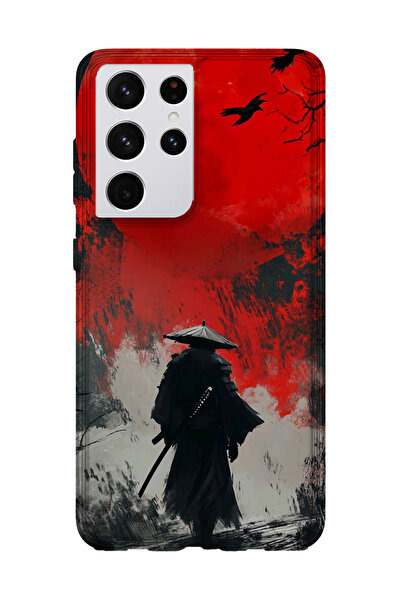 lelia حافظة هاتف شفافة مطبوعة متوافقة مع هاتف سامسونج جالاكسي S21 الترا |   ا...