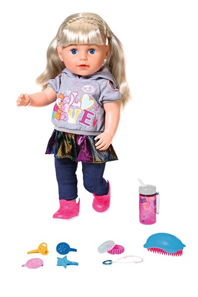 BABY born 824603 Little Sister Doll with long hair( 43 cm, accessorie...