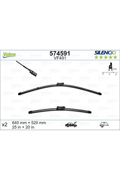 VALEO Lamelă ștergătoare 574591