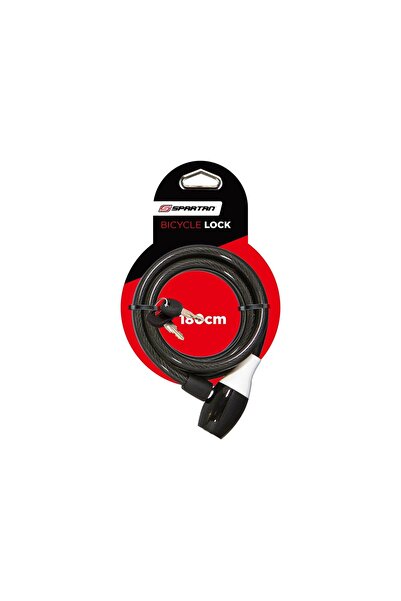 SPARTAN قفل كابل بطول 180 سم - فضي
