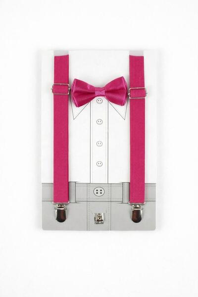 Kuraff Giyim SET CU BRETELE ȘI PAPION PENTRU BĂIEȚI ȘI FETE, PENTRU SPECTACOL...