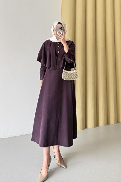 Rimel Moda Pelerin Takım Bordo