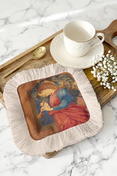 Evimde Bambaşka Χαρτοπετσέτα Παρουσίασης με Φούντες Τέχνης Αναγέννησης - Κλασ...