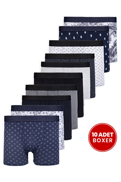 Tudors Men's 10-Piece Lycra Cotton Stretch Fabric Premium Series Boxer