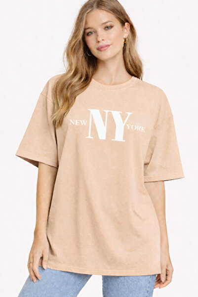 ArtYus New York Ny Printed Cotton Relaxed Fit Round Neck Unisex T-Shirt