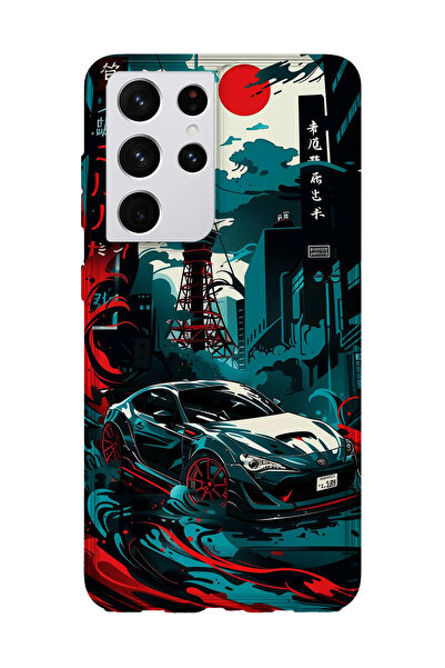 lelia حافظة هاتف شفافة مطبوعة متوافقة مع هاتف سامسونج جالاكسي S21 الترا |   م...