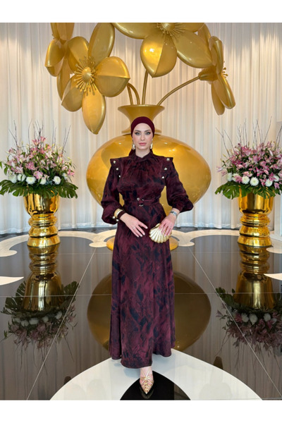 GK Patterned Silk Cupra Dress