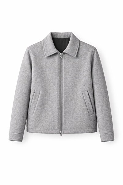BASEL.CO Premium Double Zipper Detailed Cashmere Jacket - Cool & Comfort Design