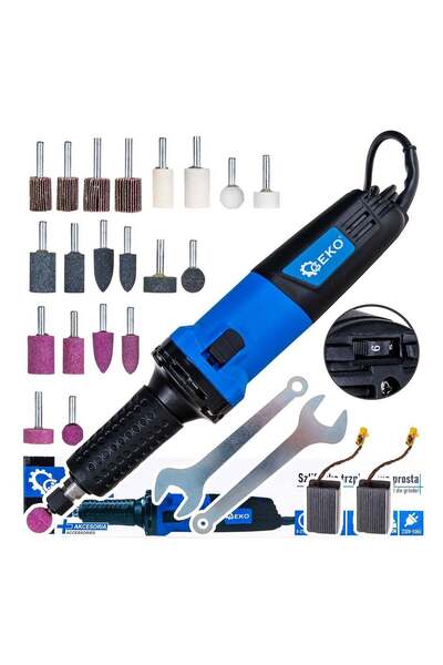 GEKO SET MINI POLIZOR 6MM 700W 220V CU ACCESORII