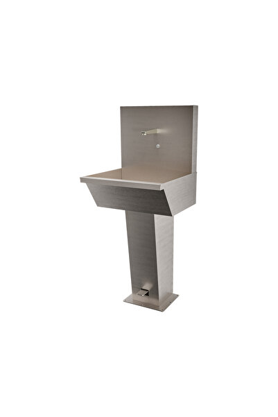 PASLANMAZ ÇELİK TEKLİ PEDALLI LAVABO