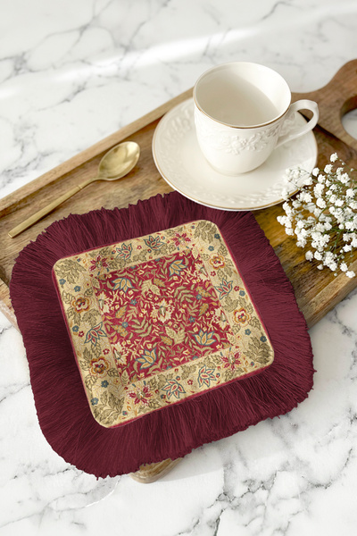 Evimde Bambaşka Servetă de prezentare cu franjuri, stil Palat regal - Șervețe...