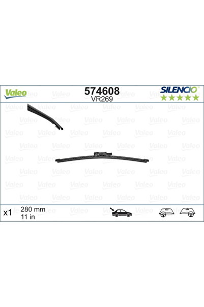 VALEO Μάκτρο υαλοκαθαριστήρα 574608
