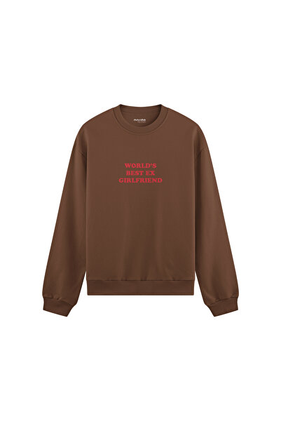 The Lucid Lab World’S Best Ex Girlfriend Oversize Sweatshirt - Brown