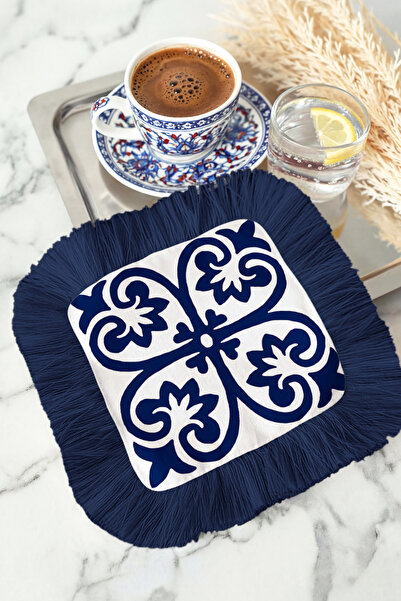 Evimde Bambaşka Șervețel de prezentare cu franjuri, cu motiv mediteranean de ...