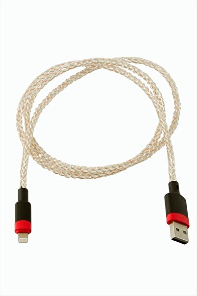 Bijuteri Net Işıklı İphone USB Data Şarj Kablosu
