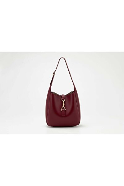 Generic Zajal - Bucket Bag - Single Handle, Burgundy Color