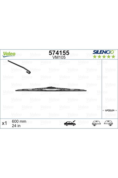 VALEO Lamelă ștergătoare 574155