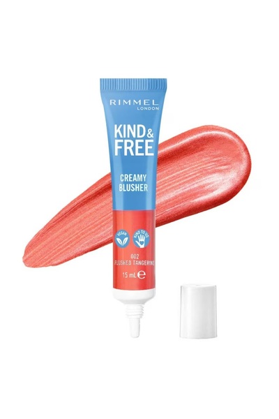 RIMMEL LONDON Rimmel Kind & Free Creamy Blusher, 002 Flushed Tangerine