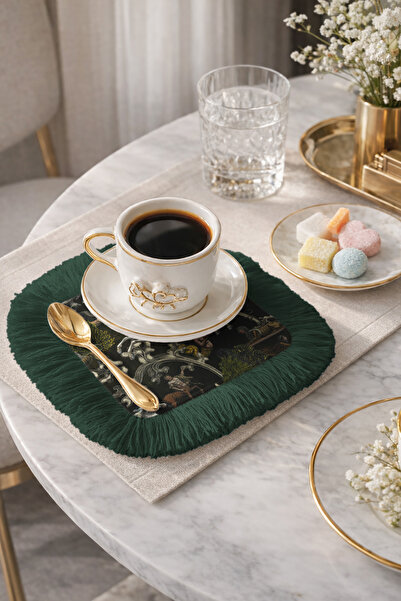 Evimde Bambaşka Șervețel de prezentare cu franjuri cu tematică mitologică de ...