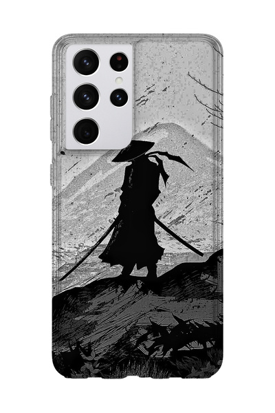 lelia حافظة هاتف شفافة مطبوعة متوافقة مع هاتف سامسونج جالاكسي S21 الترا |   ا...