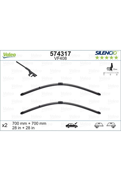 VALEO Lamelă ștergătoare 574317