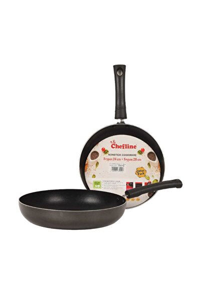 Chefline Non-Stick Fry Pan Set, 2 pcs, 24 cm + 28 cm
