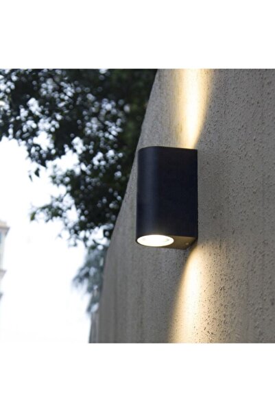 Avizen Lighting Project Double-Way Wall Sconce Black Indoor and Outdoor Garde...