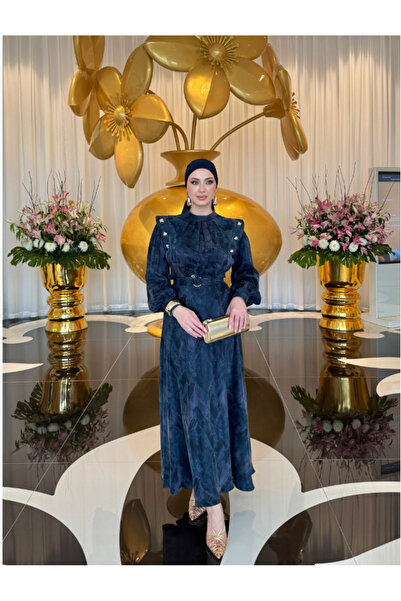 GK Patterned Silk Cupra Dress