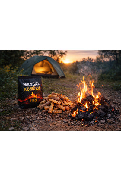 Kendim 1 KG Kömür Al 2 KG Çıra Bedava! Doğal Mangal Başlangıç Seti-Is Kokuya ...