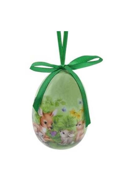 OEM Ouă decorative de Paște cu imagine de cerb 7,5 cm 3 bucăți