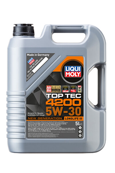 Liqui Moly Top Tec 4200 5W-30 Tam Sentetik Motor Yağı 5 L (8973) 2025 ÜRETİM