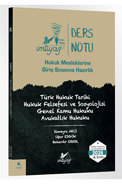 Temsil Kitap İMTİYAZ 2026 HMGS Hakimlik Türk Hukuk Tarihi - Hukuk Felsefesi v...