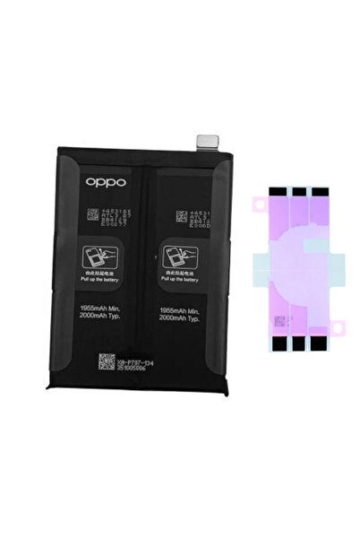 Yedcom Oppo Reno 4 PRO BLP787 Batarya Pil Telefon Batarayası Pil Bandı Beraber