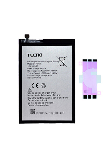 Yedcom Tecno Camon 19 NEO BL-49GT Batarya Pil Yüksek Kalite Denenmiş Yeni Tar...