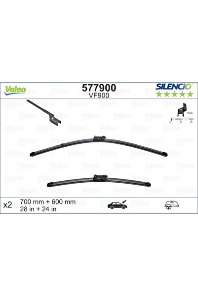 VALEO Μάκτρο υαλοκαθαριστήρα 577900