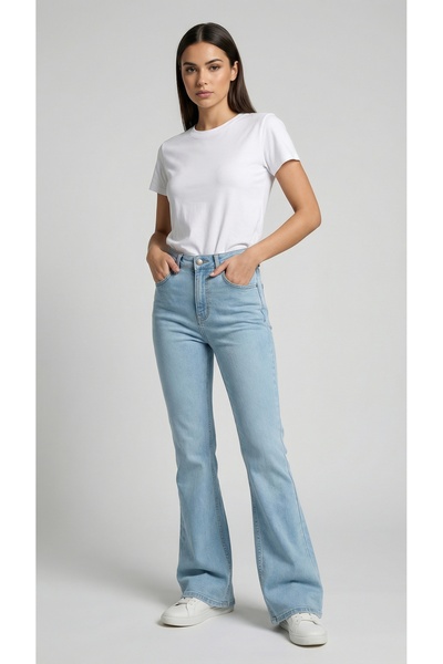 ENZİM JEANS Women's Super High Waist Bootcut / Spanish Flare Jeans