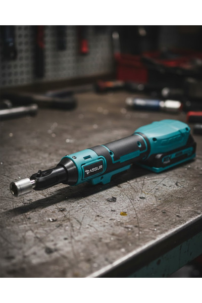 UCUZTEKNO Yandan Sıkma Somun Montajına Uygun Şarjlı Cırcır Kolu