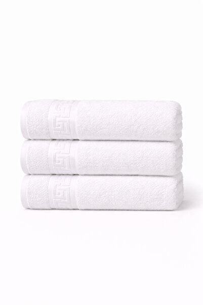AtelierModa Premium Cotton towel with Greek border, soft and highly absorbent...