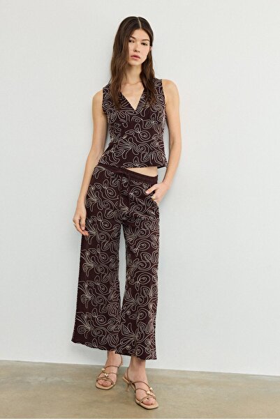 Stradivarius Embroidered culottes