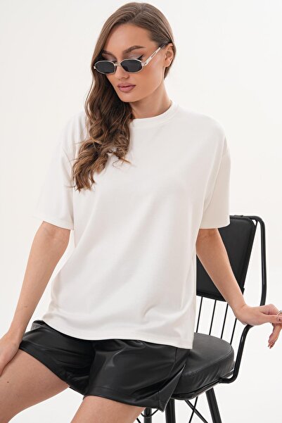 ŞİMAL Women's Crew Neck Oversize T-Shirt 260324