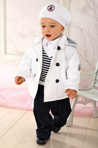 Krasnal Costum bebe baieti toamna iarna Alb Marime : 86 cm (16-22 luni)
