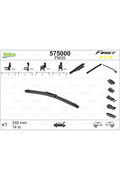 VALEO Μάκτρο υαλοκαθαριστήρα 575000